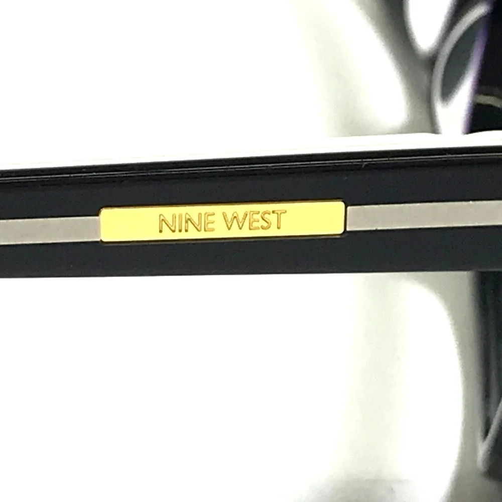 Nine West Eyeglasses Frames NW5134 001 Black Ivory Cat Eye Full Rim 52-16-135 - Picture 4 of 13